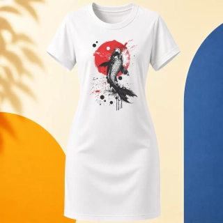 Šaty - Japonský Koi kapr